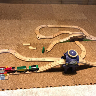 木のレール　and 電車