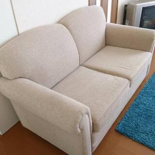 ソファ◇二人掛け◇ベージュ◇市内配送設置無料!!
