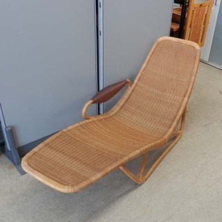 シェーズロング ラタン 藤 ヤマカワ 寝椅子 YAMAKAWA 椅子 イス ソファ 1人掛け ペイペイ対応 札幌市西区西野