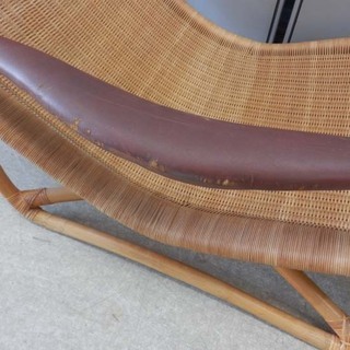 シェーズロング ラタン 藤 ヤマカワ 寝椅子 YAMAKAWA 椅子 イス ソファ 1人掛け ペイペイ対応 札幌市西区西野