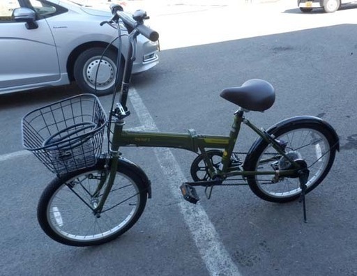 折りたたみ自転車 アウトレット 20インチ ASAHI あさひ 6段切替 カゴ 