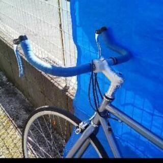 自転車シングルスピードクロモリフレーム700Cタイヤ