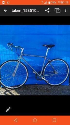 自転車シングルスピードクロモリフレーム700Cタイヤ