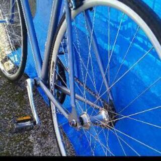 自転車シングルスピードクロモリフレーム700Cタイヤ