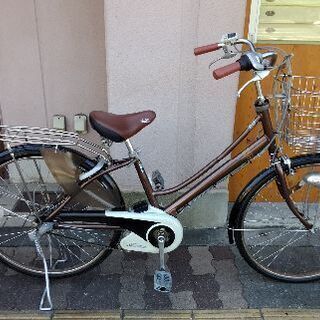 大阪府　パナソニック　電動アシスト自転車 ブラウン Panasonic]ViVi(ビビ)TX 26吋電動アシスト自転車 8.9Ahバッテリー+充電
