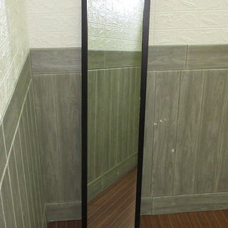 stp-0101　姿見　ダークブラウン　壁掛けミラー　木製　鏡　...