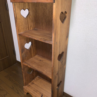 4/18まで限定出品！アンファン カントリー家具 ハート 本棚 カラーボックス