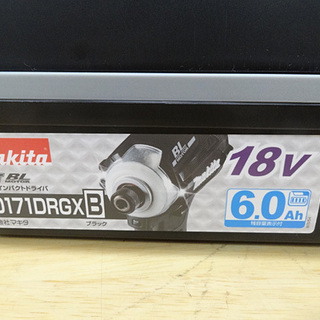 新品 マキタ 18V 6.0Ah 充電式インパクトドライバ TD171DRGX B ブラック バッテリ×2、充電器付き makita