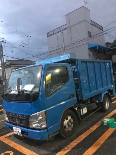 三菱キャンター2tダンプ パワーゲート 経済的なlpガス 現役車両です アサヒ防音 上新庄の三菱の中古車 ジモティー