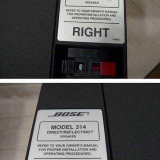 カード決済対応！20K0084 6 BOSE/ボーズ ペアスピーカー MODEL 314 天 