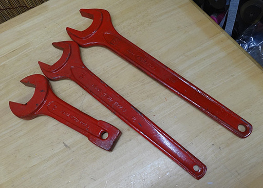 アサヒ 片口スパナ 46mm/50mm/55mm 3本セット ASAHI TOOLS 札幌市 豊平区 平岸