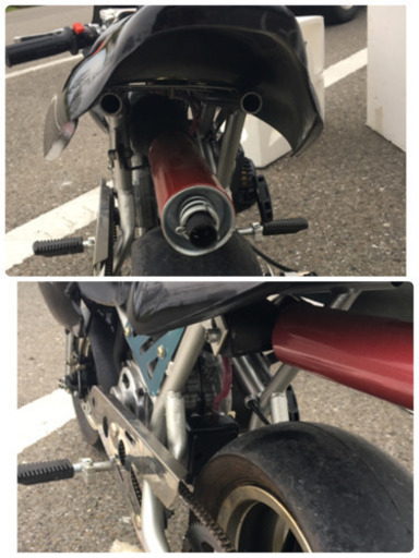 美品 展示品 ポケットバイク ポケバイ 47cc 試乗試験で3回程作動させて ...