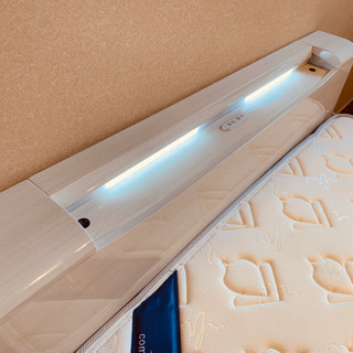 取引終了　ダブルベッド 引き出し付き