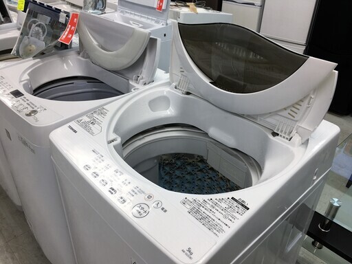 東芝5.0K洗濯機　2016年製！！！　トツプカバー　洗濯フタ新品交換　分解クリーニング済み！！！