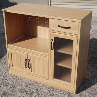 CERISE ホワイトとブラックの収納棚キッチン台 CERISE キッチン