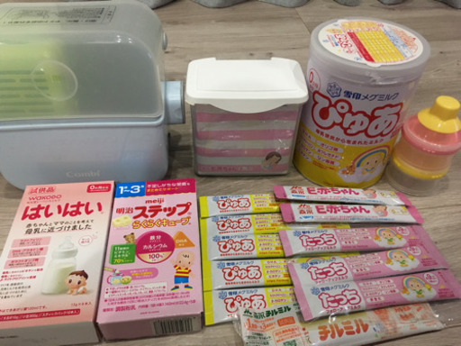 ぴゅあ ステップらくらくキューブ はいはい E赤ちゃん エコ楽パック 除菌じょ ず 粉ミルク フォローアップミルク Zawa 旗の台のベビー用品の中古あげます 譲ります ジモティーで不用品の処分