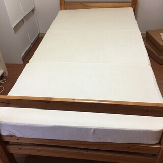 【手作り木製シングルベッド】DIYでハイベッドを再生しました。