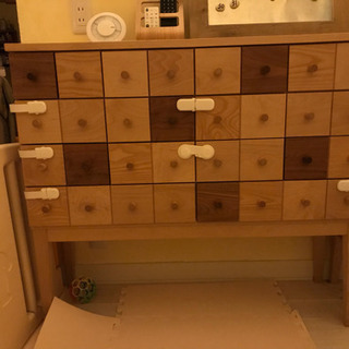 キャビネット ビスコット ドロワー チェスト 幅 50cm 奥行 32cm 高 90cm 天然突板 収納 べービー用品 アルダー ウォルナット  メープル ビーチ アッシュ 天然 ナチュラル おしゃれ シンプル オイル仕上げ 完成品 リビング 日本製 国産 送料無料 | ＧＲＡＮＡＴＡ