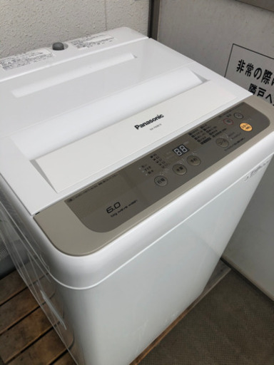 【美品】Panasonic NA-F60B10 6.0kg 全自動電気洗濯機