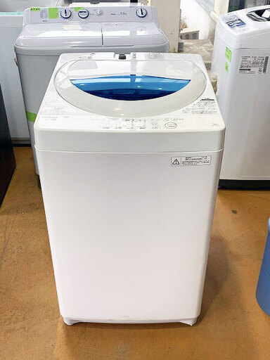 【苫小牧バナナ】2017年製 東芝/TOSHIBA 5.0kg 洗濯機 AW-5G5 ホワイト系 １人暮らし向け 清掃済み