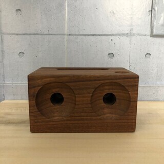木製 iPhone用 スピーカー ウォールナット 【W-009】