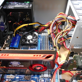 自作デスクトップパソコン Windows10 64Bit CPU Athlon x4 620　　 HDD500GB+80GB メモリ8GB HD5770