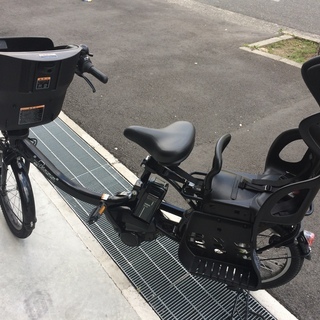 地域限定送料無料　ヤマハ　キッスミニ　アン　三人乗り　新基準　20インチ　子供乗せ　12,3AH　黒　ギュットミニ　アンジェリーノ　神戸市　電動自転車