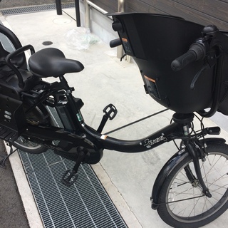 地域限定送料無料　ヤマハ　キッスミニ　アン　三人乗り　新基準　20インチ　子供乗せ　12,3AH　黒　ギュットミニ　アンジェリーノ　神戸市　電動自転車