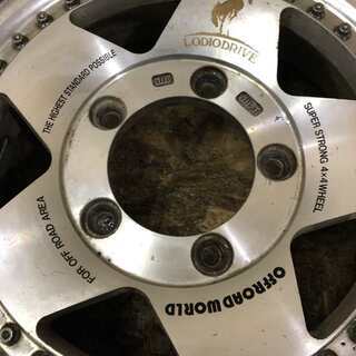 LODIODRIVE OFFROAD WORLD ロデオドライブ 社外ホイール 15インチ 5本 6J5HPCD139.7+11 スペア付 ジムニー等　(VHM82) クレジットカード QR決済可能