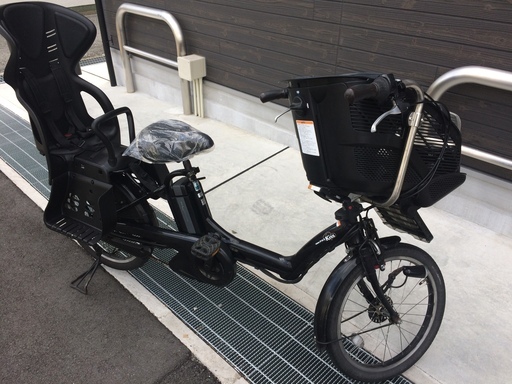 地域限定送料無料　キッスミニアン　三人乗り　15,4AH　黒　神戸市　電動自転車 地域限定送料無料 ヤマハ キッスミニ 三人乗り 新基準 20インチ