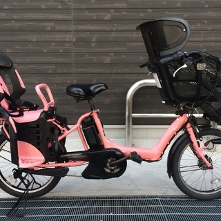 地域限定送料無料 ギュットミニ 三人乗り 13,2AH ピンク 神戸 電動