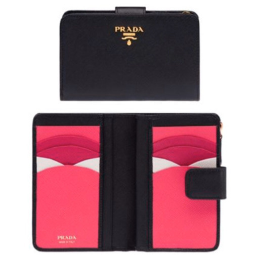 PRADA バイカラー　折り財布【最終値下げです。】