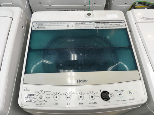 ハイアール 2018年製 4.5kg洗濯機 JW-C45A