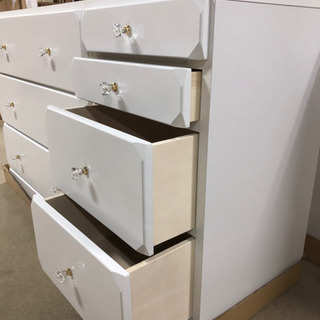 新品120サイズローチェストWH色