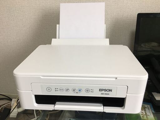 「EW-052A EPSONプリンター」と「アイオイ　外付けハードディスク」２点セット中古美品