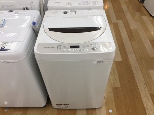 安心の1年保証付き！SHARP　2016年製　全自動洗濯機4.5㎏　【トレファク岸和田店】