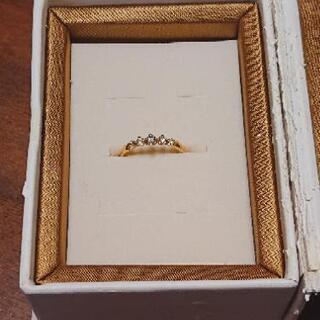 K18 ダイヤモンド5粒 リング(証書付) 値下げ中