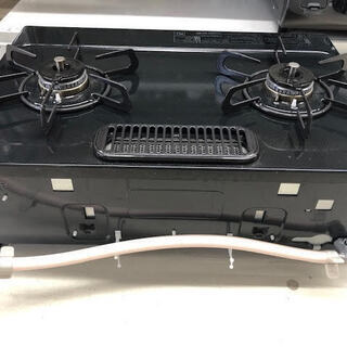 ガスコンロ　 都市ガス　幅55.5㎝　ガステーブル 　コンロ 　2口 　ガス台 　ガスレンジ　 黒　パロマ 　キッチン家電　GM027　ケイラック朝霞田島店　リサイクルショップ　中古　埼玉県　朝霞　新座　和光市　富士見市　志木 ガスコンロ 都市ガス 幅55.5㎝ ガステーブル コンロ 2口 ガス台 ガス