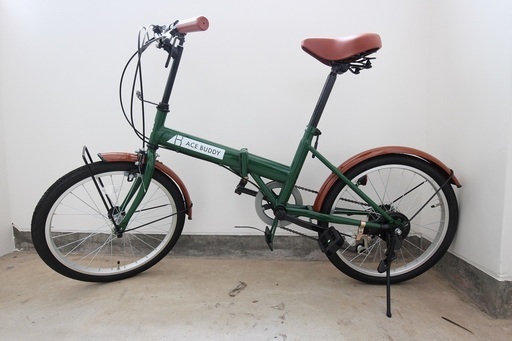 折りたたみ自転車20インチ(グリーン)