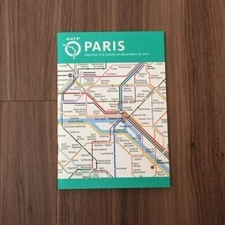 パリ地下鉄 メトロ 路線図 ノート （Ａ５サイズ）