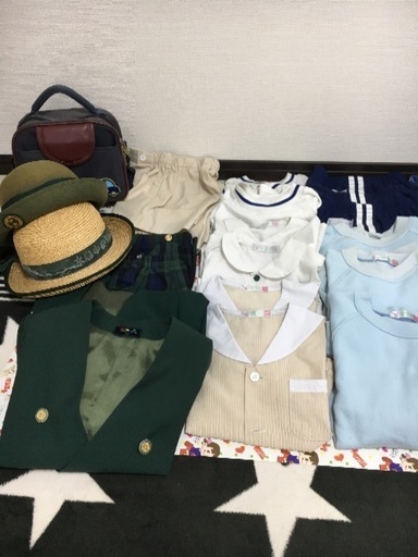 【中古】進級 幼稚園 入園 水巻中央幼稚園制服他1式