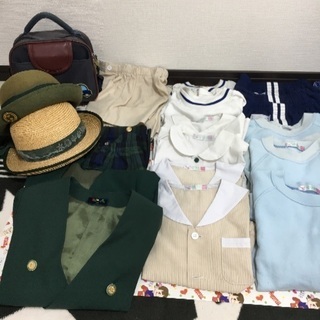 【中古】進級 幼稚園 入園 水巻中央幼稚園制服他1式