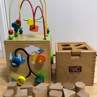 木のおもちゃ　知育玩具の画像