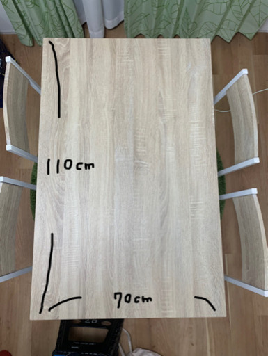 四人掛けダイニングテーブル(椅子×4,机)5点セット