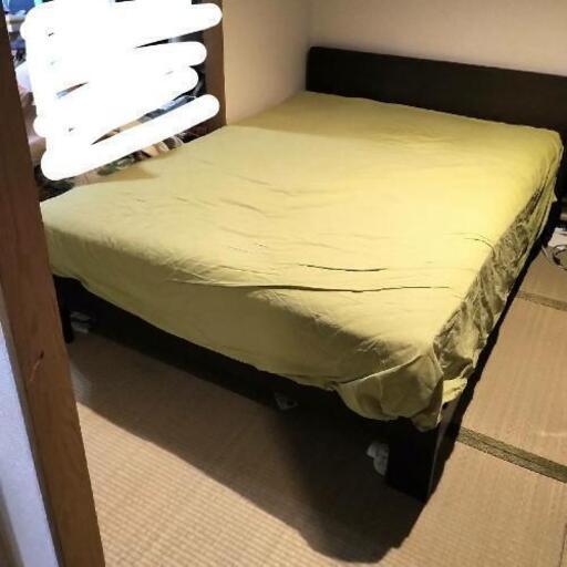 お取引中です：KEYUCA（ケユカ）ダブルベッド マットレス、ベッド  