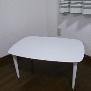 木製 白ローテーブル
