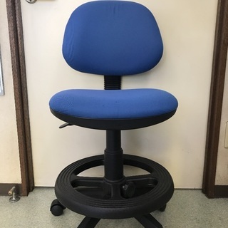 勉強椅子　ブルー