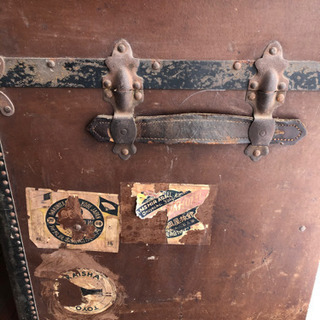 値引き！古物の船トランク！アンティークとしていかがですか。