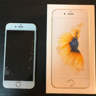 iPhone 6s ゴールド 64G au(画面に小さな割れあり)