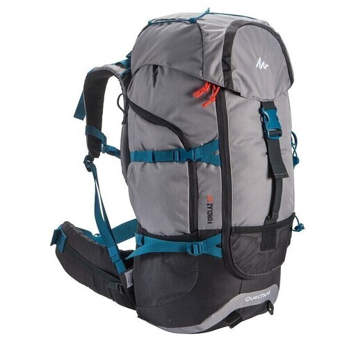 ★ バックパック 50L 軽量 かんたんアクセル レア フランス アウトドアブランド シンプル grey